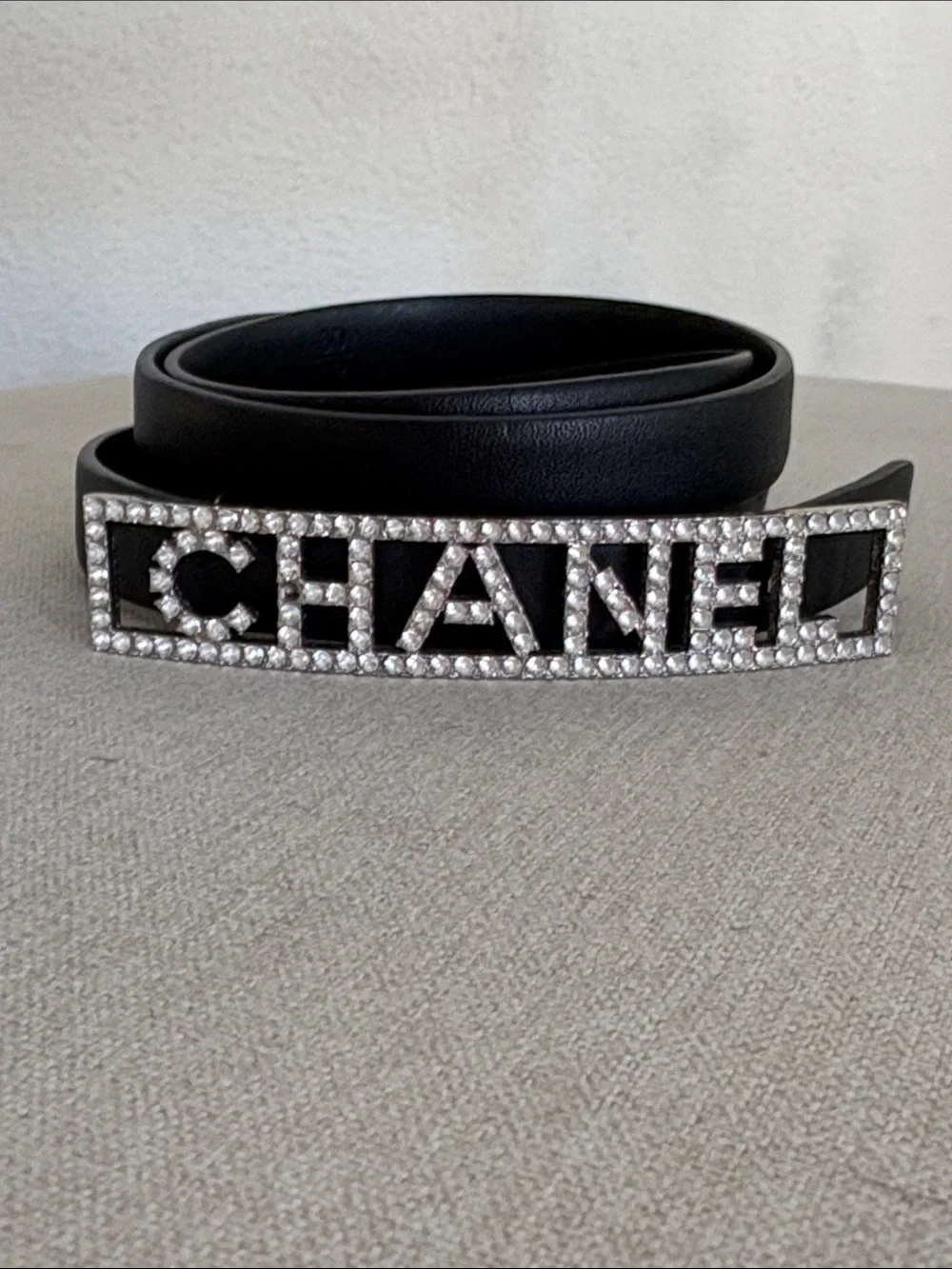 CHANEL | Accessories | Chanel Black Leather Belt With  display picture 1